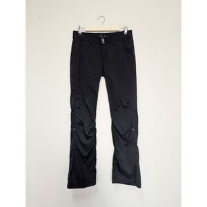 prAna Pants Black Hiking Pants Shorts Roll-up Convertible Size 6 Outdoor
